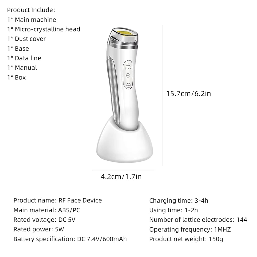 Advanced RF Beauty Wand - Facial Rejuvenation & Skin Tightening Device